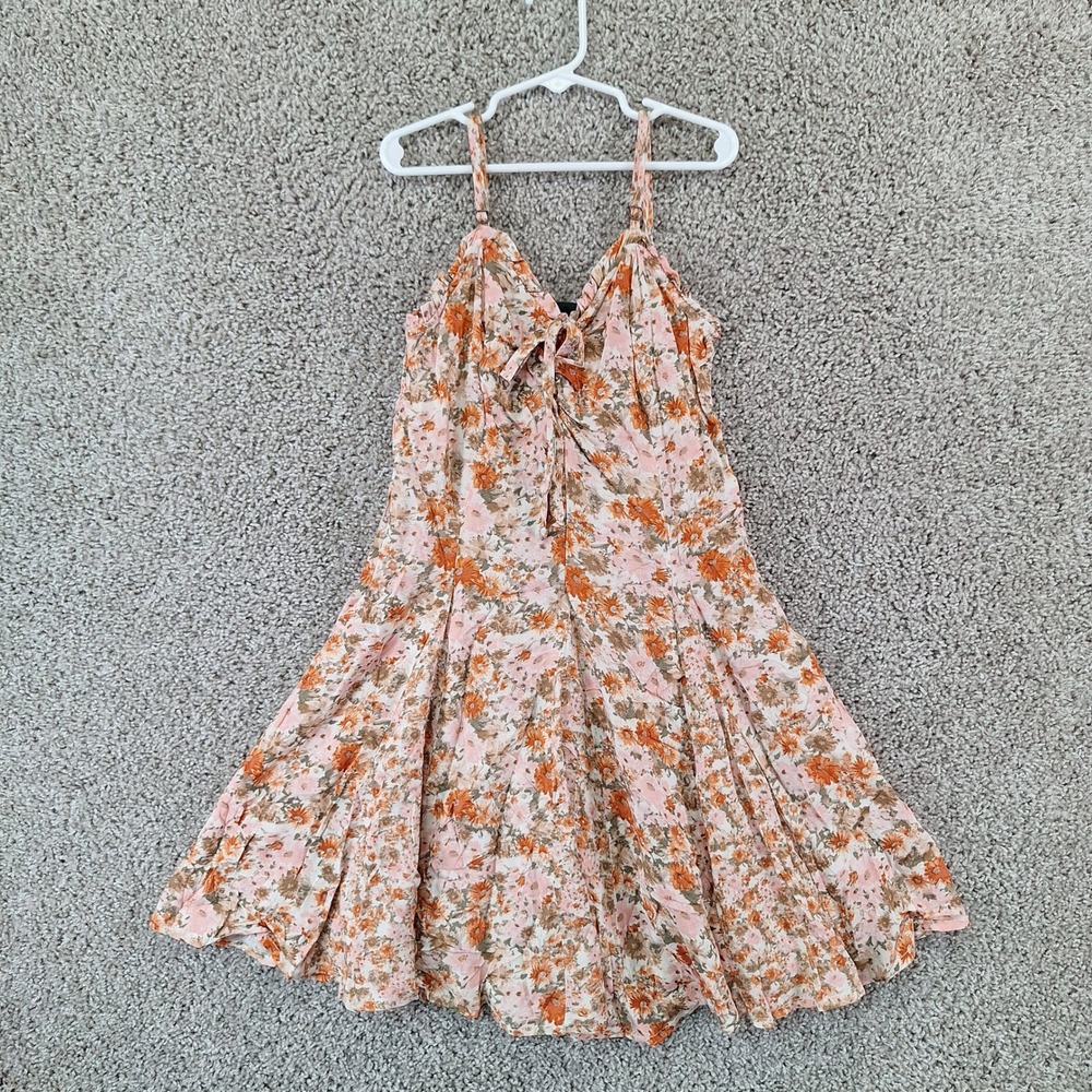 Wild Fable Dress Female XS Pink Floral Fit & Flare Mini Boho Summer Cute NWT